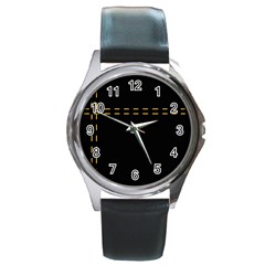 Elegant design Round Metal Watch