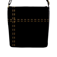 Elegant design Flap Messenger Bag (L) 