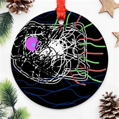 Neon fish Ornament (Round) 