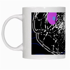 Neon fish White Mugs