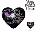 Neon fish Multi-purpose Cards (Heart)  Front 2