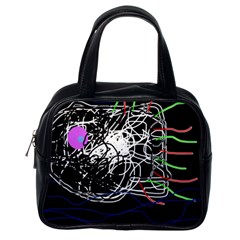 Neon Fish Classic Handbags (one Side) by Valentinaart