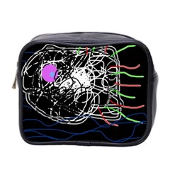 Neon fish Mini Toiletries Bag 2-Side