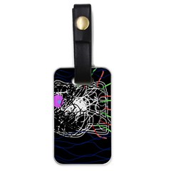 Neon fish Luggage Tags (One Side) 