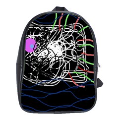 Neon fish School Bags (XL) 