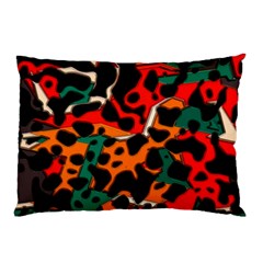 Metallic Shapes In Retro Colors                                                                                      			pillow Case by LalyLauraFLM