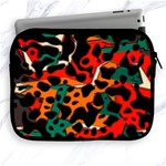 Metallic shapes in retro colors                                                                                     			Apple iPad 2/3/4 Zipper Case Front