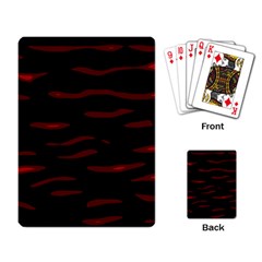 Red And Black Playing Card by Valentinaart