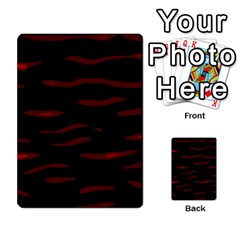 Red And Black Multi-purpose Cards (rectangle)  by Valentinaart