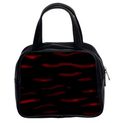 Red And Black Classic Handbags (2 Sides) by Valentinaart