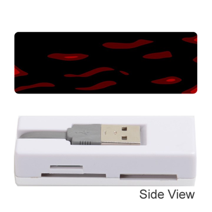 Red and black Memory Card Reader (Stick) 