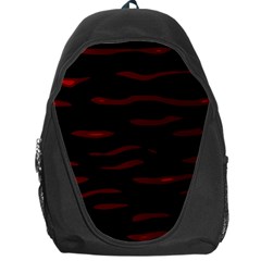 Red And Black Backpack Bag by Valentinaart