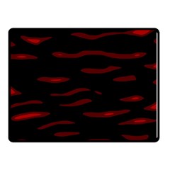 Red And Black Double Sided Fleece Blanket (small)  by Valentinaart