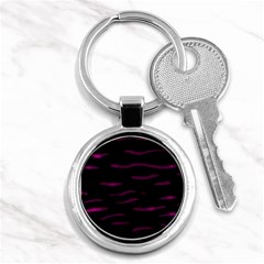 Purple And Black Key Chains (round)  by Valentinaart