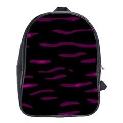 Purple And Black School Bags(large)  by Valentinaart