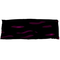 Purple And Black Body Pillow Case Dakimakura (two Sides) by Valentinaart