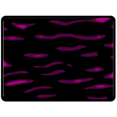 Purple And Black Double Sided Fleece Blanket (large)  by Valentinaart