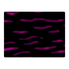 Purple And Black Double Sided Flano Blanket (mini)  by Valentinaart