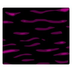 Purple And Black Double Sided Flano Blanket (small)  by Valentinaart