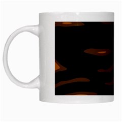 Orange And Black White Mugs by Valentinaart