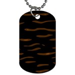 orange and black Dog Tag (Two Sides) Front