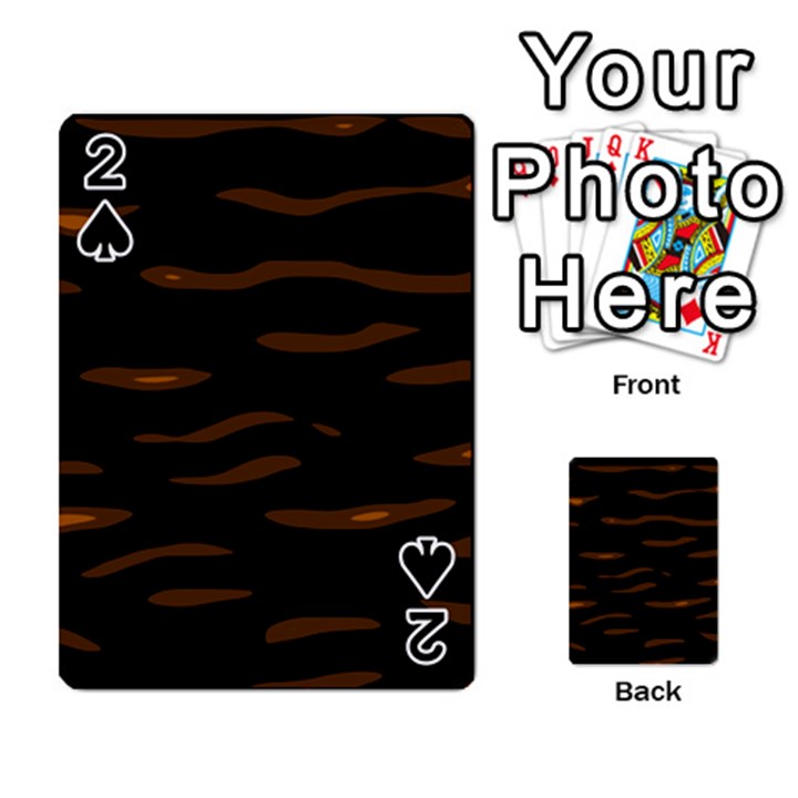 orange and black Playing Cards 54 Designs 