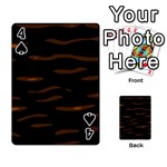 orange and black Playing Cards 54 Designs  Front - Spade4