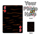 orange and black Playing Cards 54 Designs  Front - Diamond6