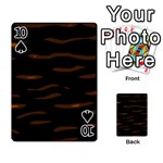 orange and black Playing Cards 54 Designs  Front - Spade10