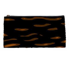 Orange And Black Pencil Cases by Valentinaart