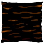 orange and black Large Cushion Case (One Side) Front