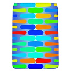 Colorful Shapes On A Blue Background                                                                                      			removable Flap Cover (l) by LalyLauraFLM