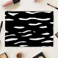 Black And White Cosmetic Bag (xl) by Valentinaart