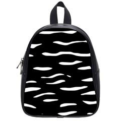 Black And White School Bags (small)  by Valentinaart