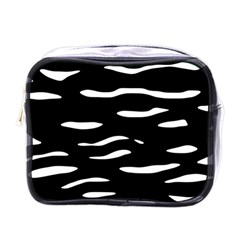 Black And White Mini Toiletries Bags by Valentinaart