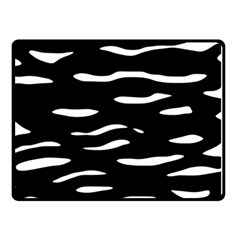 Black And White Double Sided Fleece Blanket (small)  by Valentinaart