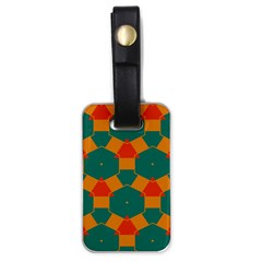 Honeycombs And Triangles Pattern                                                                                       			luggage Tag (one Side) by LalyLauraFLM