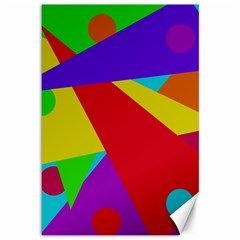 Colorful Abstract Design Canvas 12  X 18   by Valentinaart