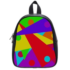 Colorful Abstract Design School Bags (small)  by Valentinaart