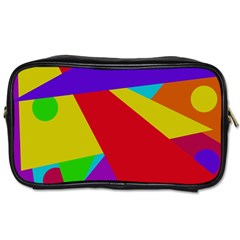 Colorful Abstract Design Toiletries Bags by Valentinaart