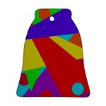 Colorful abstract design Bell Ornament (2 Sides) Back