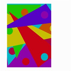 Colorful Abstract Design Small Garden Flag (two Sides) by Valentinaart