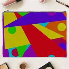 Colorful Abstract Design Cosmetic Bag (xxxl)  by Valentinaart