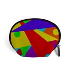 Colorful abstract design Accessory Pouches (Small)  Front