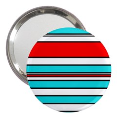 Blue, Red, And White Lines 3  Handbag Mirrors by Valentinaart