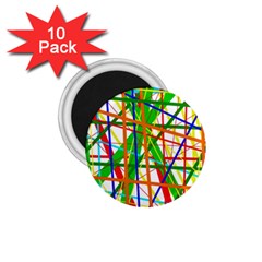 Colorful Lines 1 75  Magnets (10 Pack)  by Valentinaart