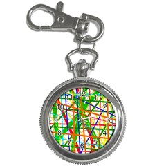 Colorful Lines Key Chain Watches by Valentinaart