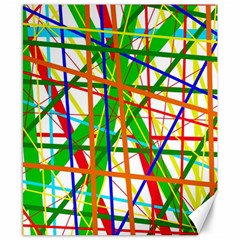 Colorful Lines Canvas 8  X 10  by Valentinaart