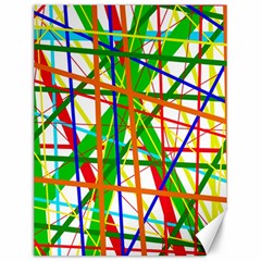 Colorful Lines Canvas 12  X 16   by Valentinaart