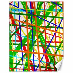 Colorful Lines Canvas 18  X 24   by Valentinaart